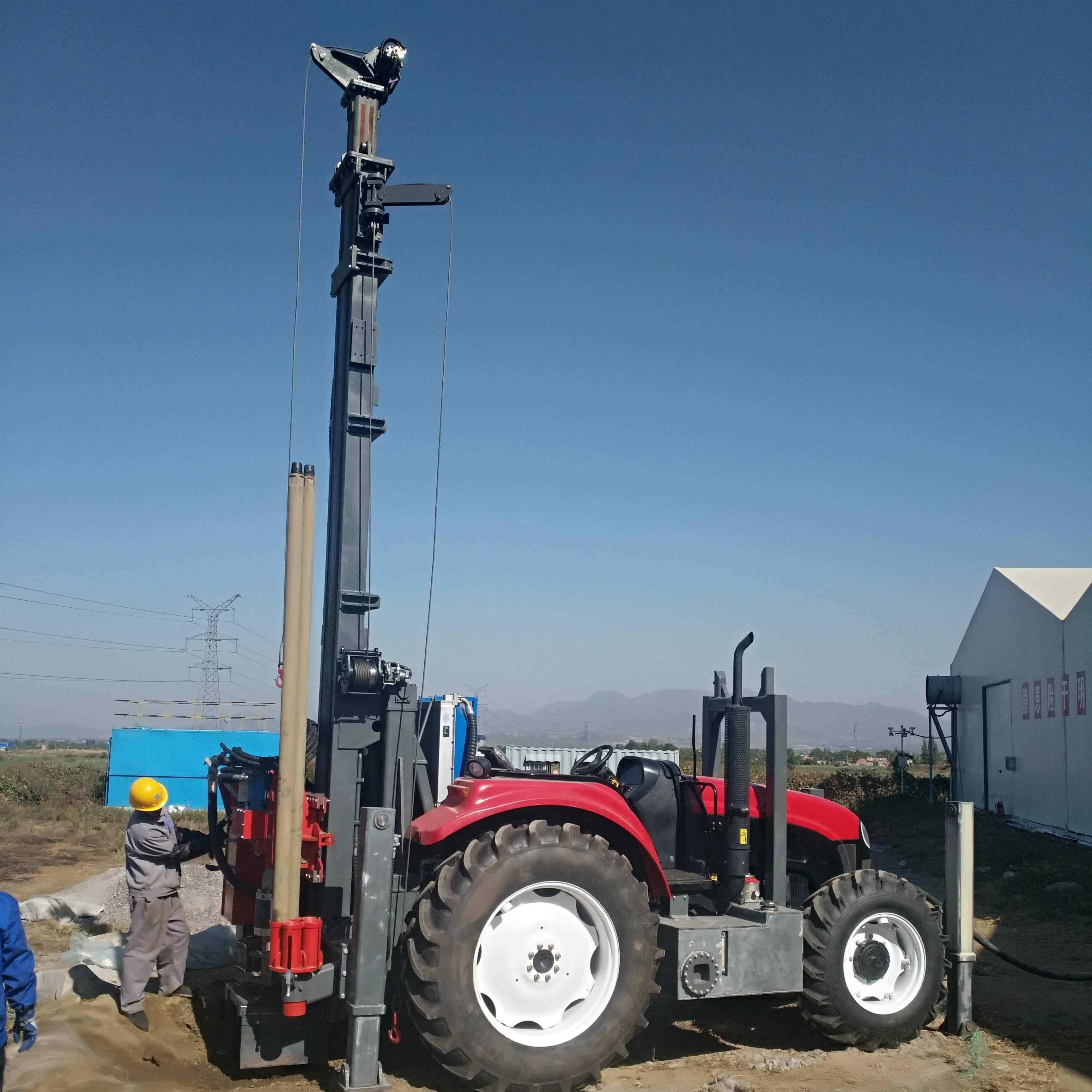 New Design 300m Tractor Mounted Water Well Drilling Rig Factory Price Drilling Machine