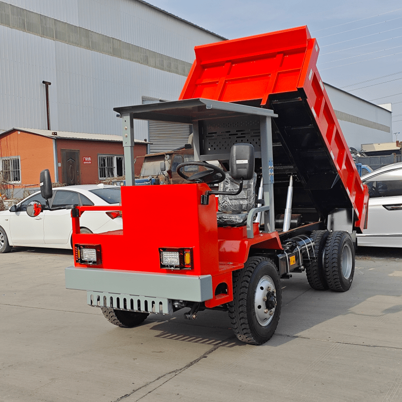 حل مرن ومتين بسعة 3-8 طن لنقل خامات المناجم تحت الأرض، شاحنة قلابة صغيرة