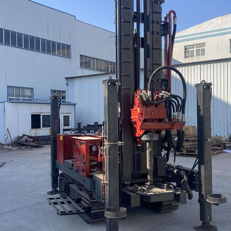 KP-260 Hydraulic System Deep Hole Capability Large Diameter Drilling Gold Mining Drill Rig for Water Well