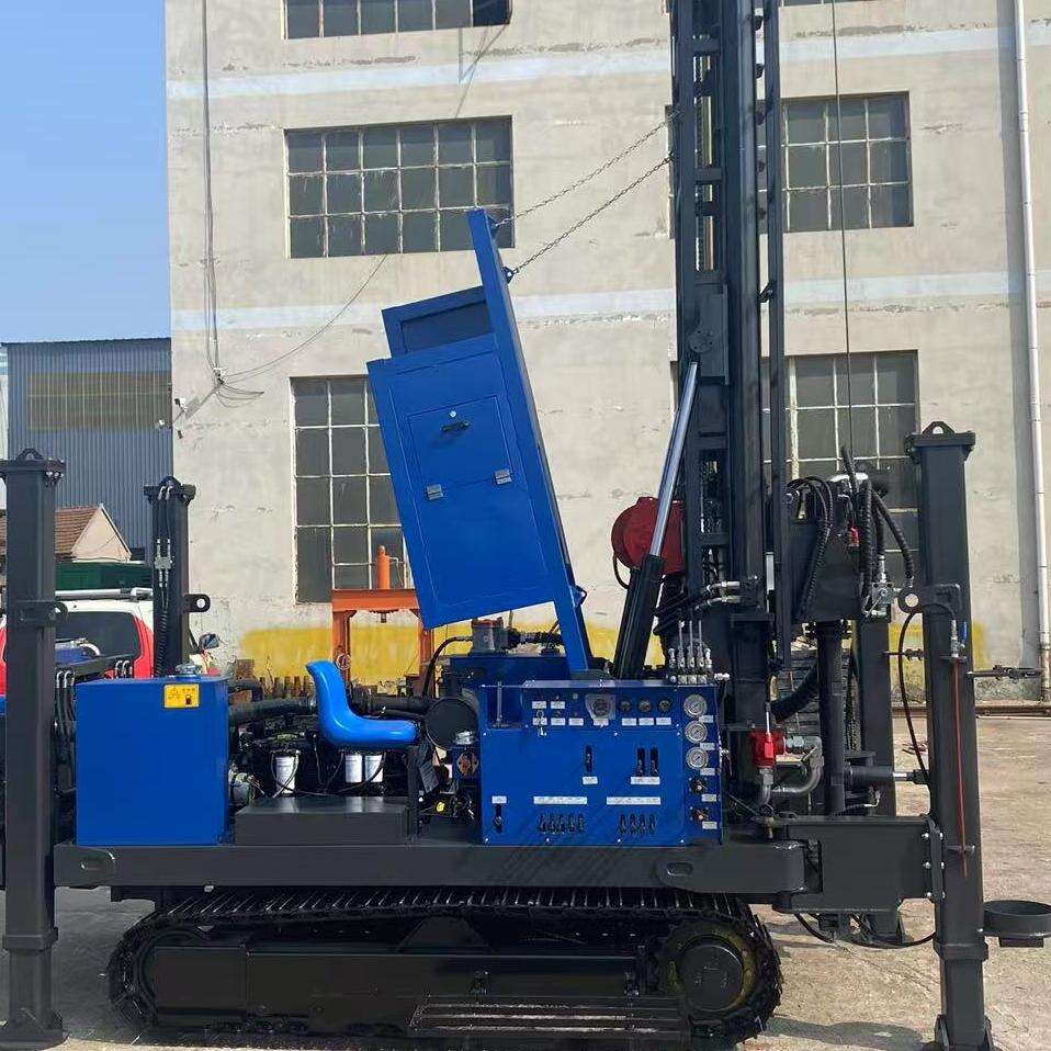KP-500 Diesel High-Penetration Bearing Rugged Crawler Design 500m Depth 400mm Diameter Deep Well Drilling Rig