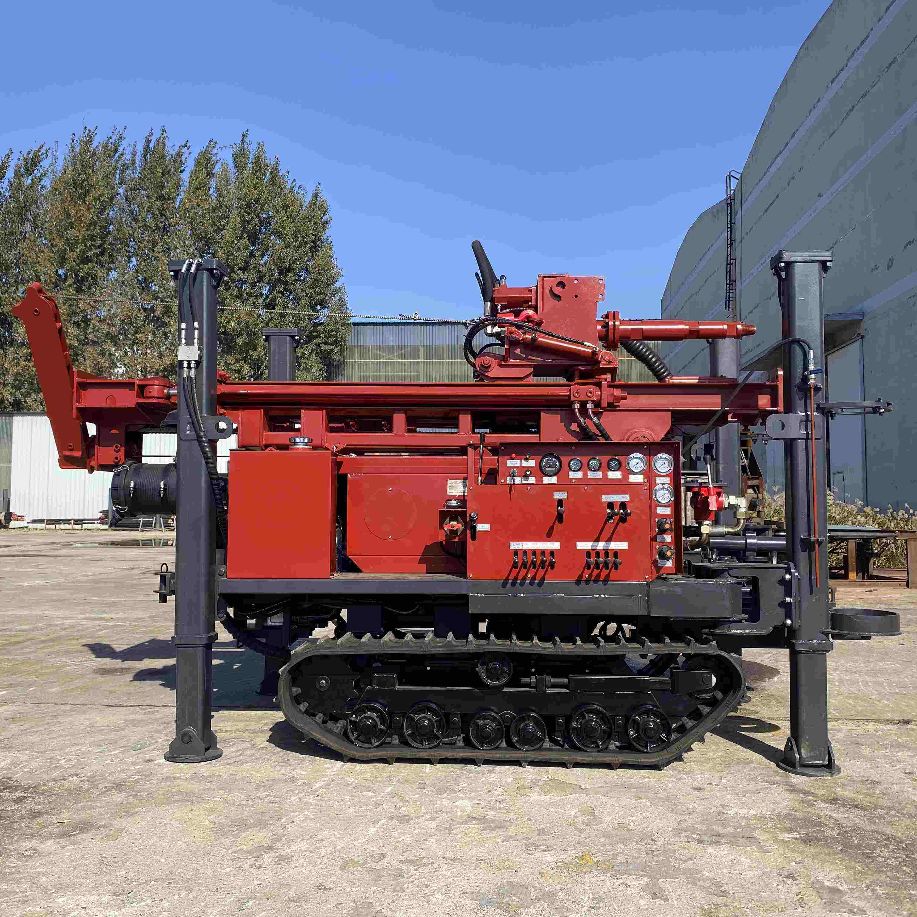 KP-200 Drlling Depth 200m Drilling Rig for Water Well Mining Hydraulic Crawler Drilling Machine