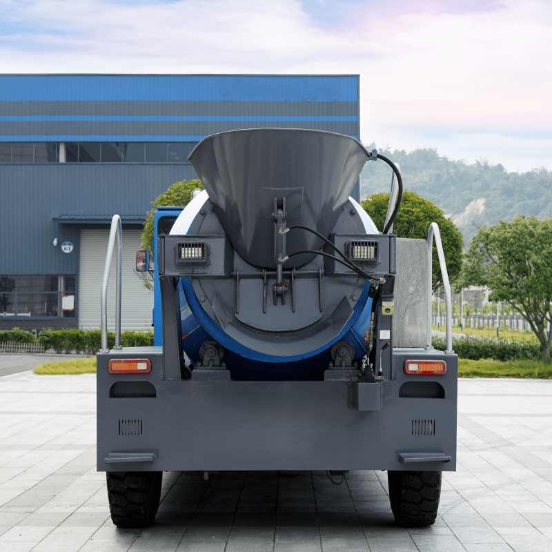 Meascadh concreit éifeachtach i spásanna meaisíní fofharra, meascadóirí concreit fofharra