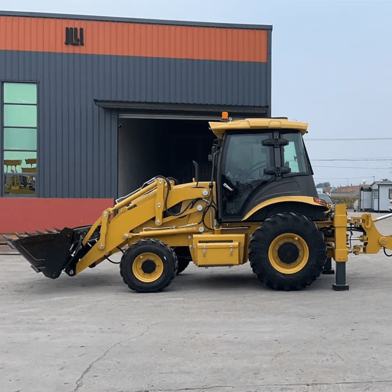 Ionsúlaí compaict ach éifeachtach maidir le galú agus bogadh talún, luchtóir backhoe