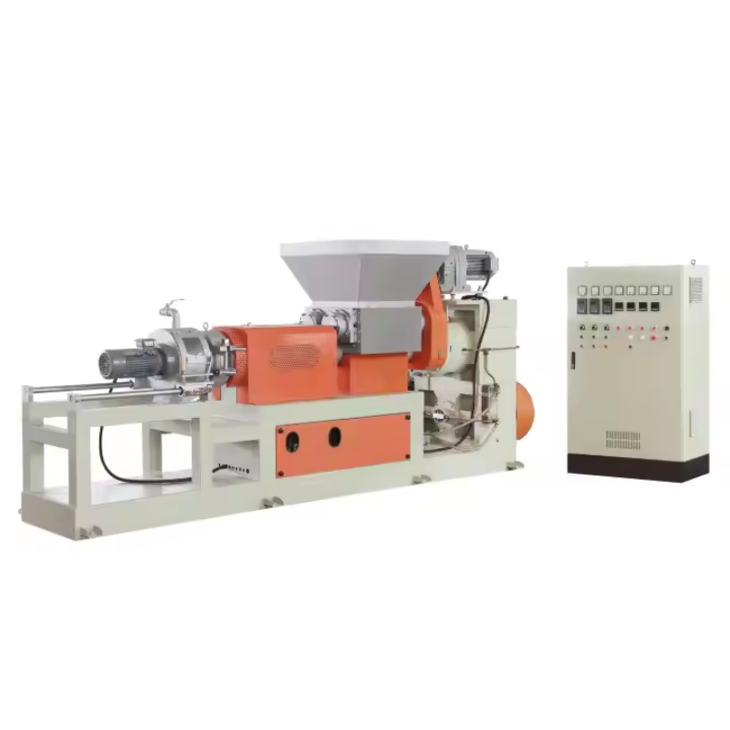 Single Screw Double Cone Extrusion Granulator Machine For Rubber And Plastic