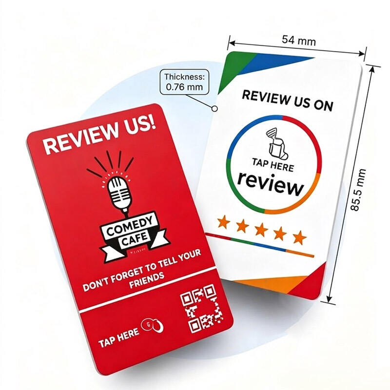 Cr80 Custom Printing NFC Review Card