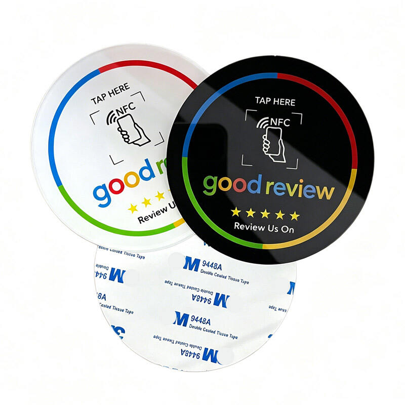 10*10cm Acrylic NFC Review Plate with One Tap