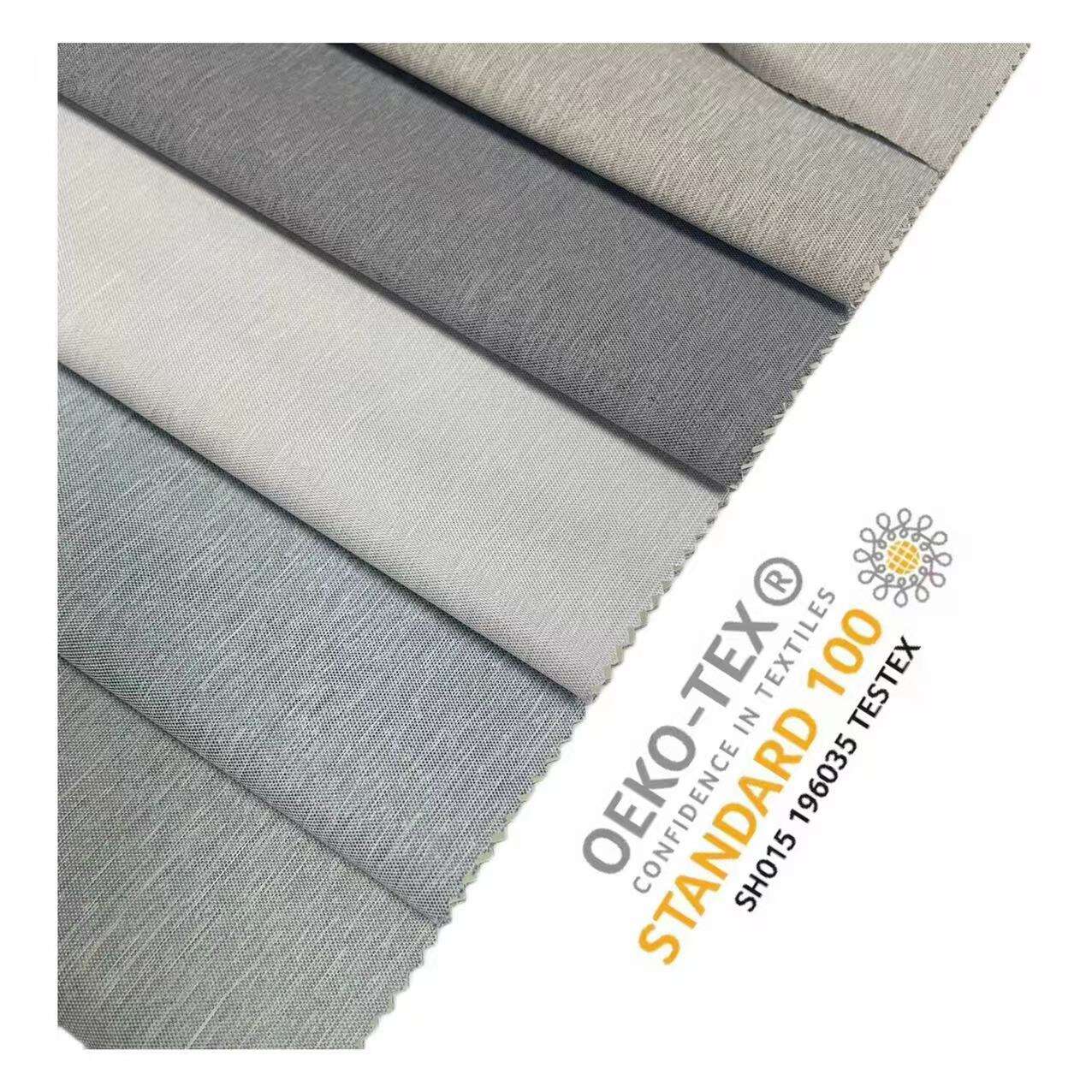 Solid Color SEMI DULL SATIN Digital Printing Available 100% Blackout Curtain Fabric Thermal Insulated
