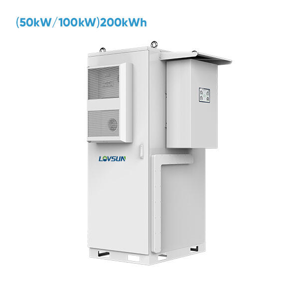 50KW 100KWH ベスソーラーバッテリー エネルギーストレージシステム 100KWインバーターおよび215KWH Lifepo4バッテリーパック 商業用