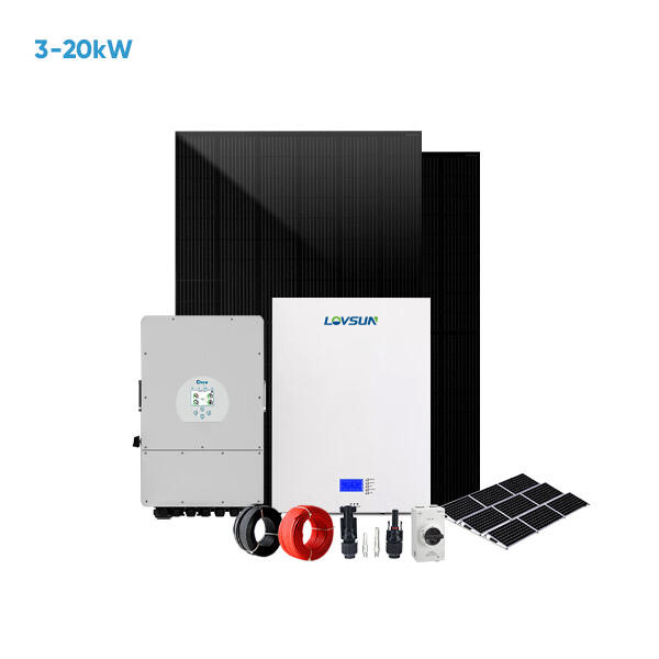 Hybrydowy system poza siecią paneli słonecznych 3kW 5kW 10kW 12kW System energii słonecznej z magazynem dla użytku domowego