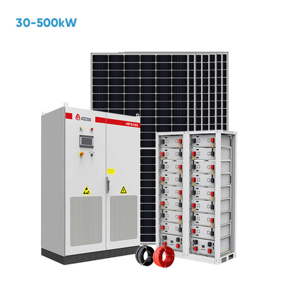 3kw 4kw 5kw 6kw Hybrydowy System Słoneczno-Wiatrowy z Zewnętrzną Baterią Litową do Użycia Komercyjnego i Przemysłowego Na/od Sieci