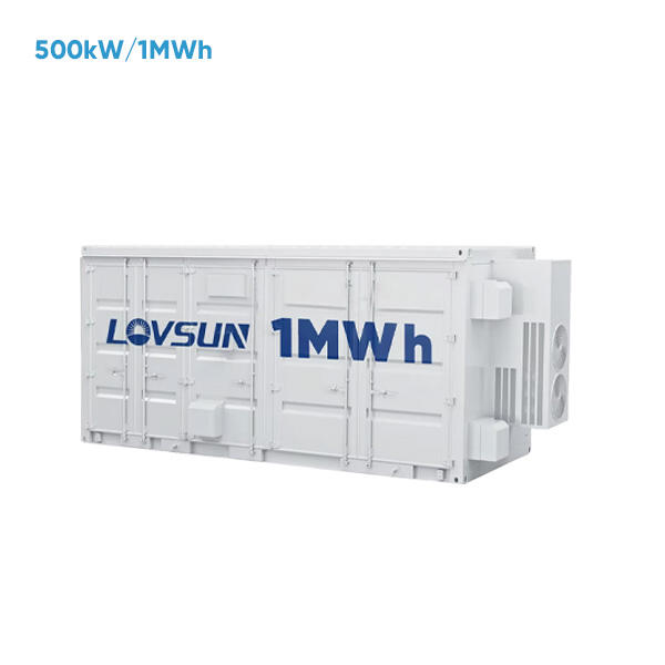 カスタマイズ可能な 500kW PCS 1MWh 2MWh Lifepo4 バッテリー 51.2V 280Ah 0.5C 1C 51.2V 100Ah エネルギーストレージシステム 20ft 40ft コンテナ BESS