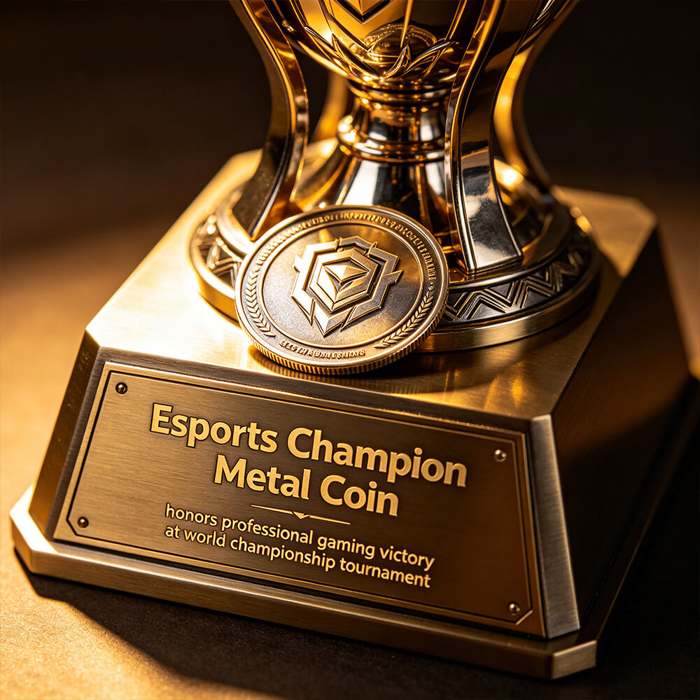 AWELLS högkvalitativ metallmynt för esportmästare, minnesmynt för professionella spelarråd och utmärkelser