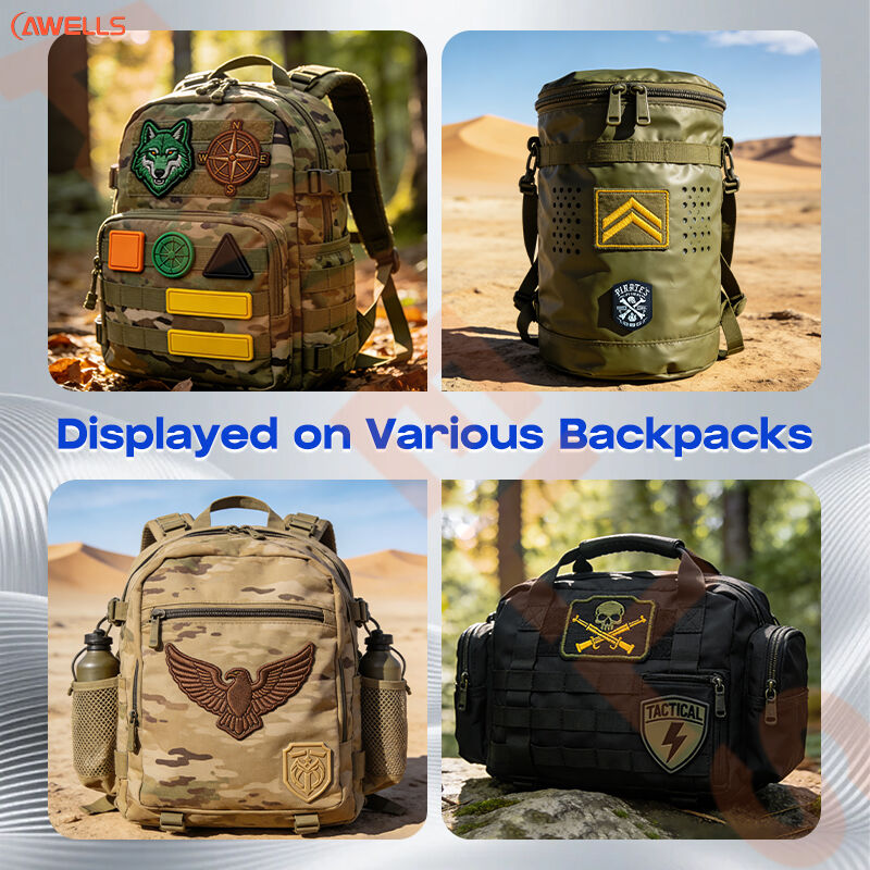 Laadukkaat epäsäännölliset kutomotunnukset Craft Beer/Ranch/Retro -teemaiset tunnukset bränditunnistetta varten AWELLSin toimesta