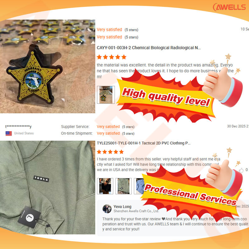 AWELLS Customizable Multi-Style Woven Patches Outdoor Adventure/Seafood Restaurant/Hunting Club Identity Patches