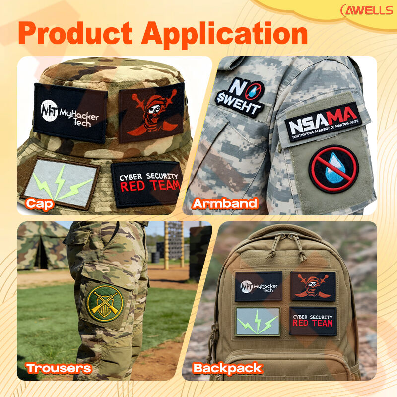 AWELLS Exquisite Round Embroidered Badge Nova Scotia Spider Themed Woven Patch for Outdoor Backpack & Clothing Decoration