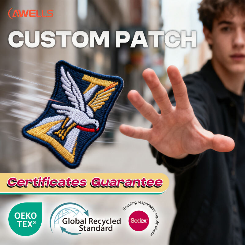 Натписи са цртаним ликовима за децу одећу – Забавни и безбедни везени апликацији бренда AWELLS за ношење деце