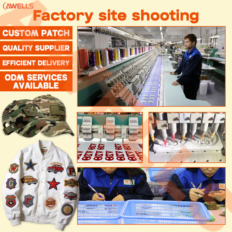 AWELLS 3D Flocked Chenille Letter Patches Retro American Style Colorful Alphabet Embroidered Patches for School Uniforms & Baseball Jackets