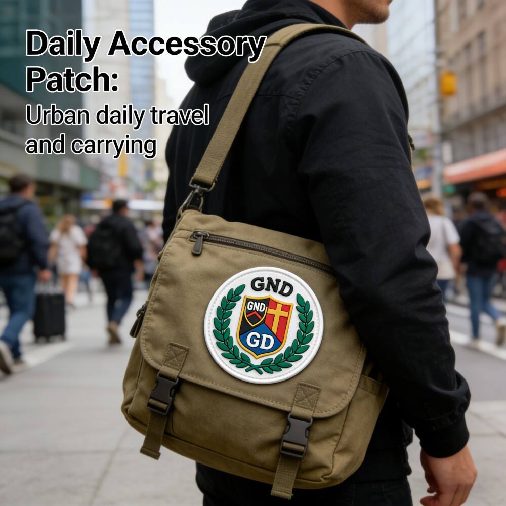 AWELLS Custom 3D PVC Patch with GND Logo for Security and Law Enforcement Gear
