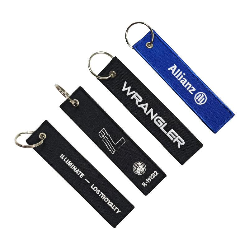 Personalized Embroidery Keychain With Name And Date Perfect For Anniversary Gifts And Special Occasions