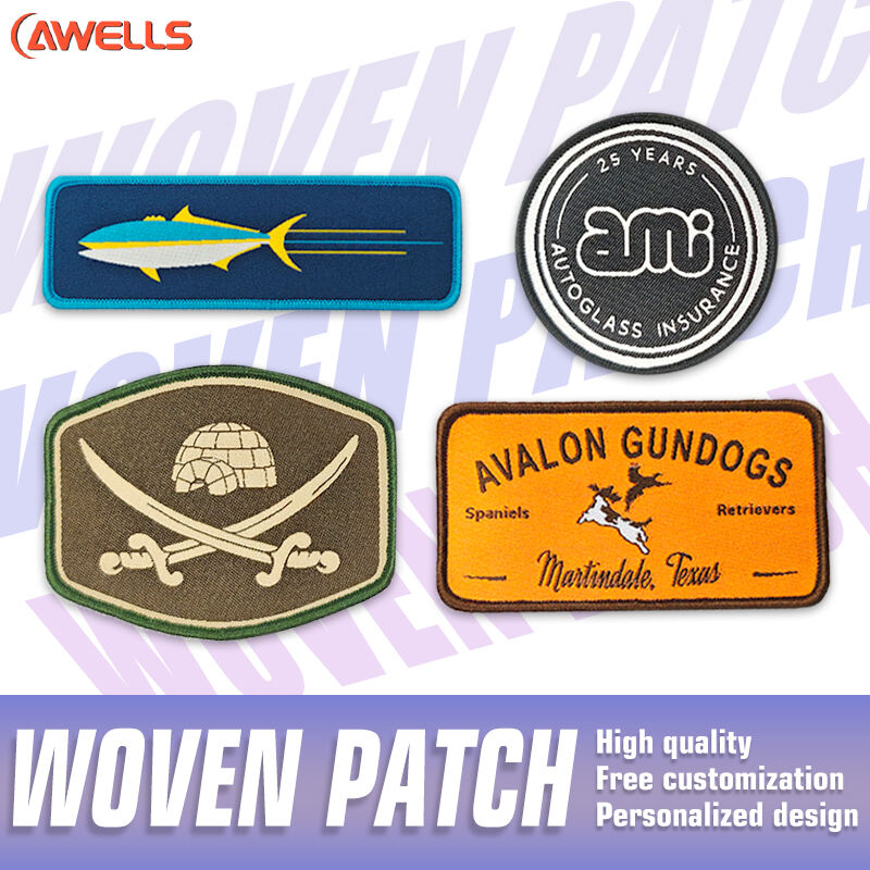 Premium Woven Band Patches For Denim Jackets And Bags AWELLS