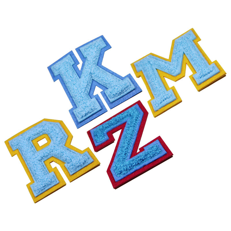 AWELLS Customizable Multi-Color Chenille Letter Badges Trendy Clothing/Backpack Personalized Decorative Patches Cross-Border Supply