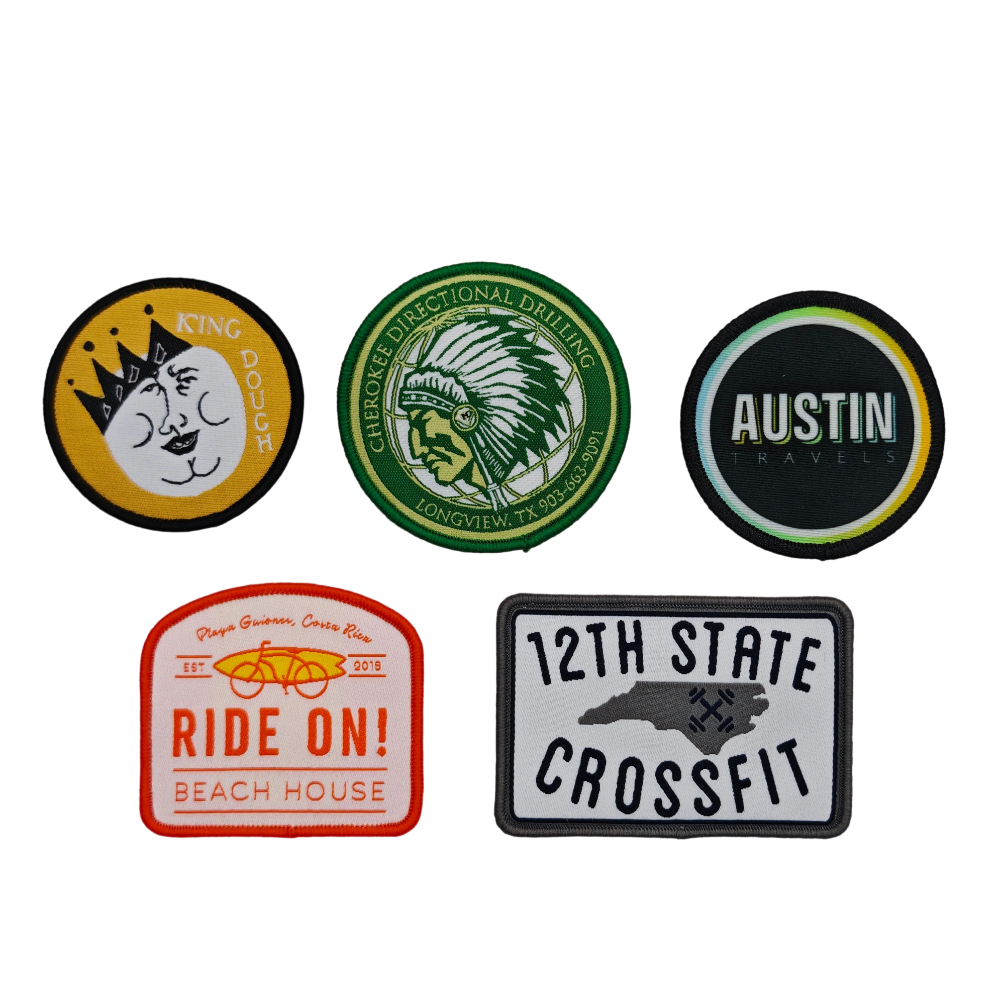 Premium Woven Band Patches For Denim Jackets And Bags AWELLS