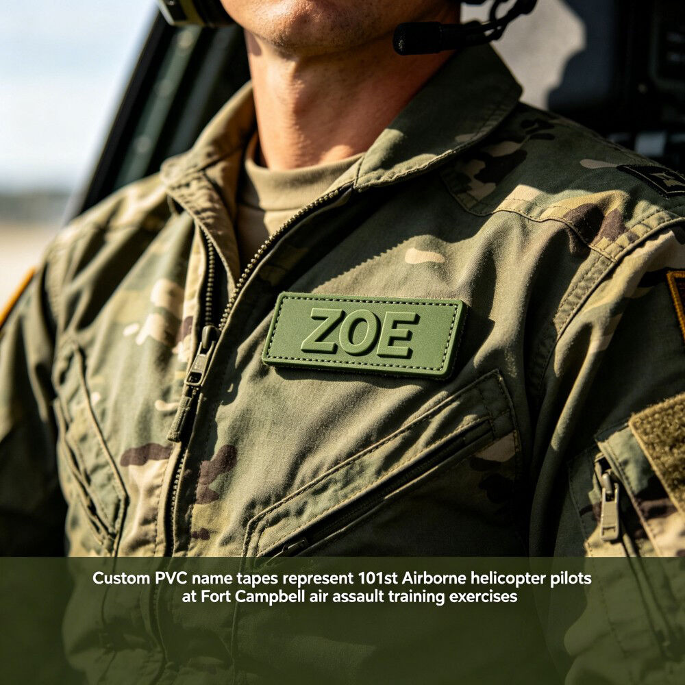 Individuelles PVC-Namensband – Langlebige Namensbänder für Uniformen und Ausrüstung