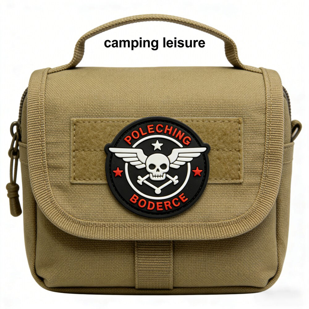 AWELLS Vintage Skull Wing Rubber Patch for Motorcycle Riding and Leather Jackets