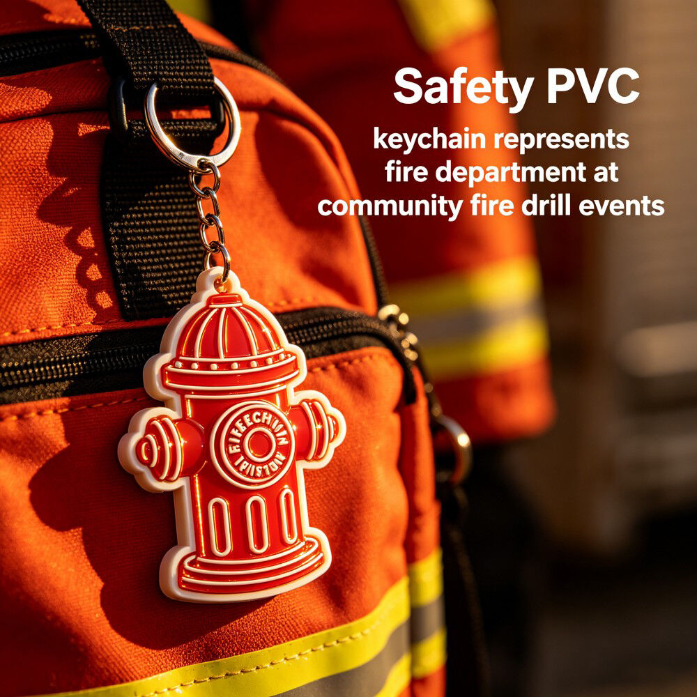 Cheie din PVC AWELLS pentru siguranța împotriva incendiilor, cu formă de hidrant, potrivită pentru departamentele de pompieri și evenimente comunitare