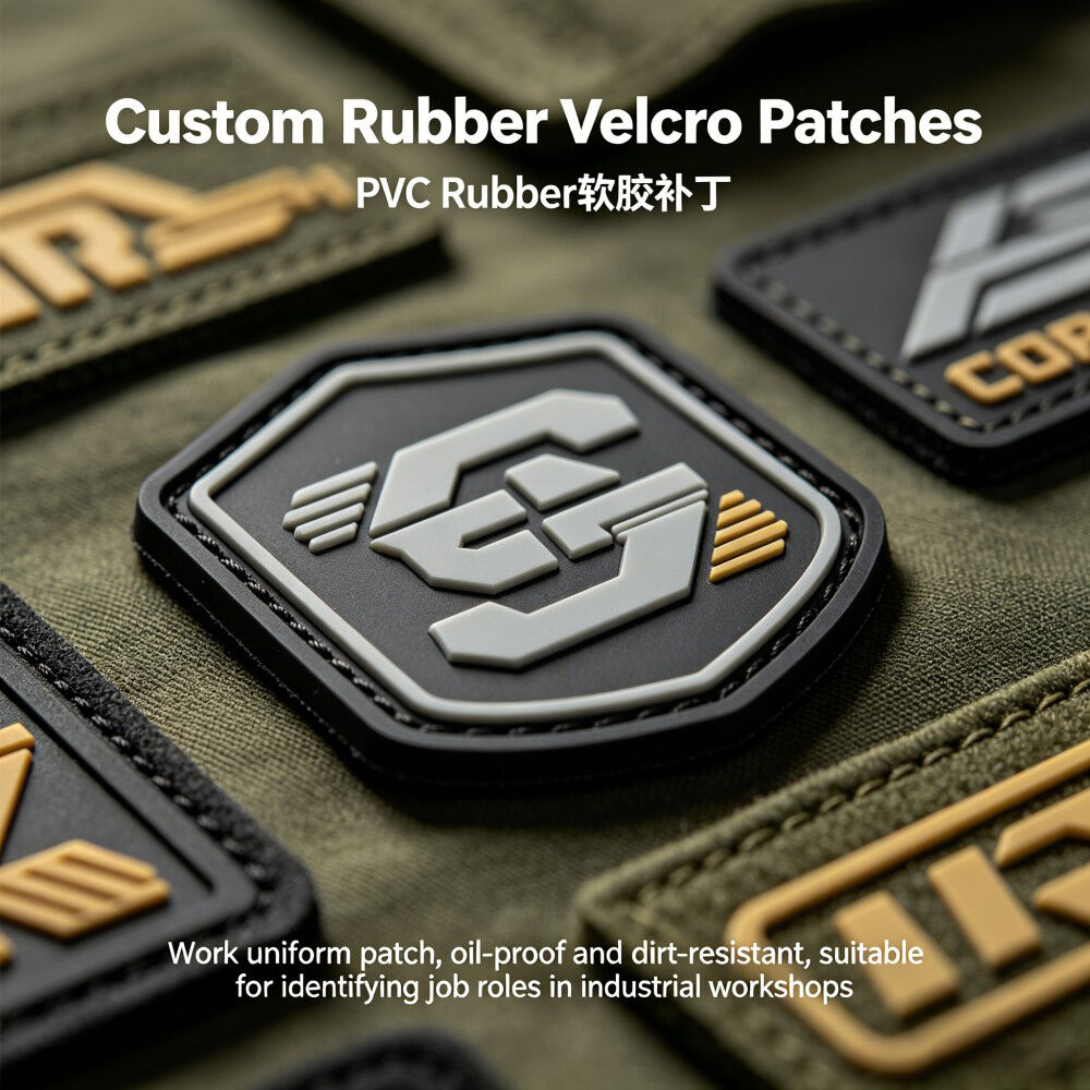 Maßgefertigte Gummi-Velcro-Patches – langlebige Klebe-Gummi-Patches für taktische Ausrüstung