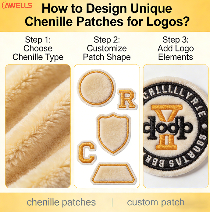 How to Design Unique Chenille Patches for Logos?
