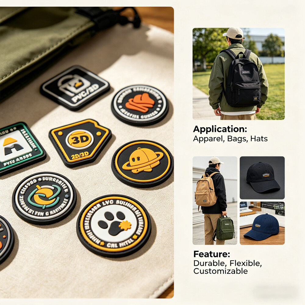 Wählen Sie unsere maßgeschneiderten PVC-Patches – lebendige Farben, Langlebigkeit und Individualisierung