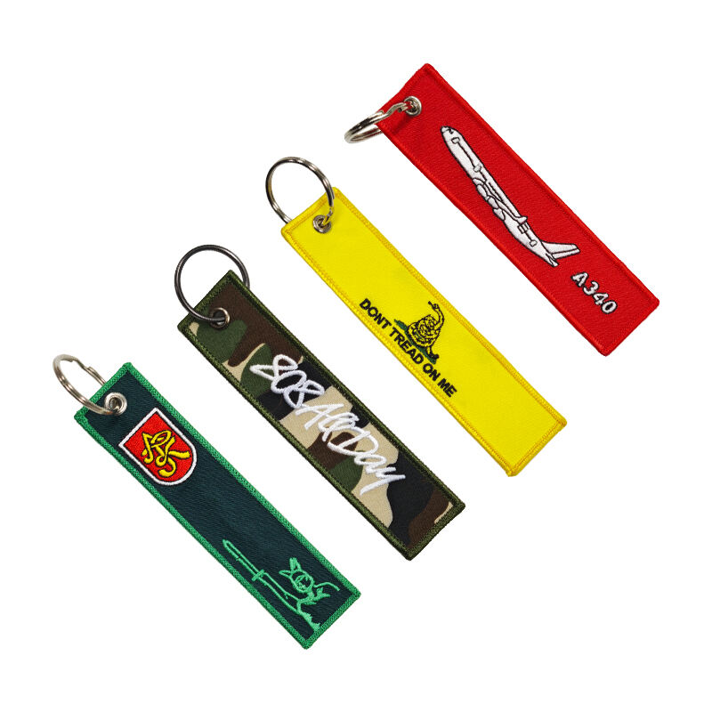 Personalized Embroidered Keychain For Hats And Handbags – Custom Text & Logo Charms By AWELLS For Fashion Accessories