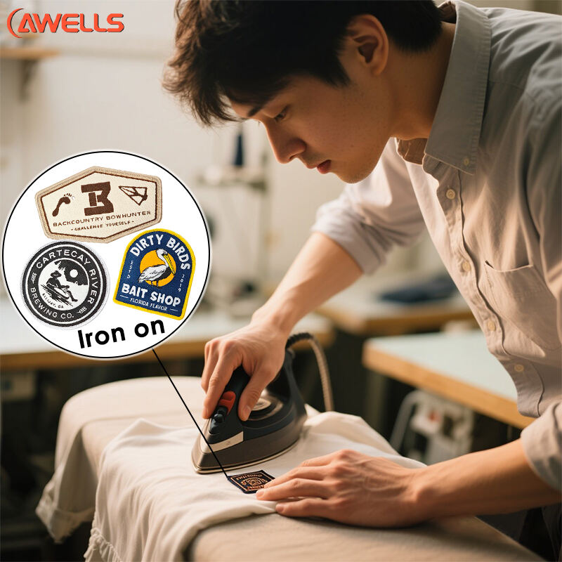 Premium Woven Band Patches For Denim Jackets And Bags AWELLS