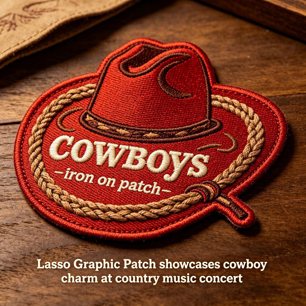 Individuelle Aufbügelbare Cowboy-Patches – Western-Thema-Aufnäher für Bekleidung