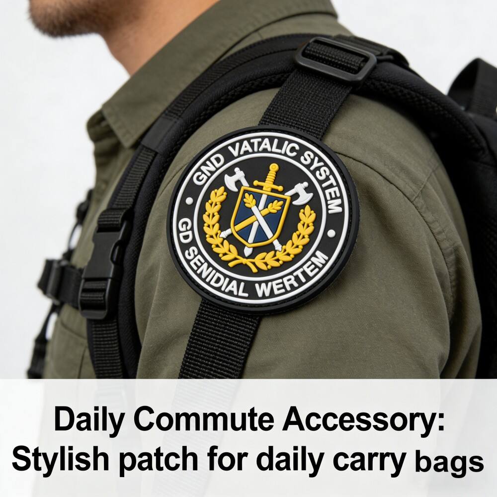 AWELLS Military Style 3D PVC Rubber Patch for Daily Commute and Outdoor Use