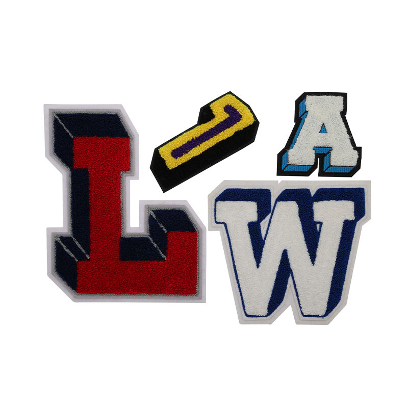 Chenille Varsity Flag Patches For School Spirit – Classic Letterman Jacket Badges By AWELLS For Athletes & Alumni