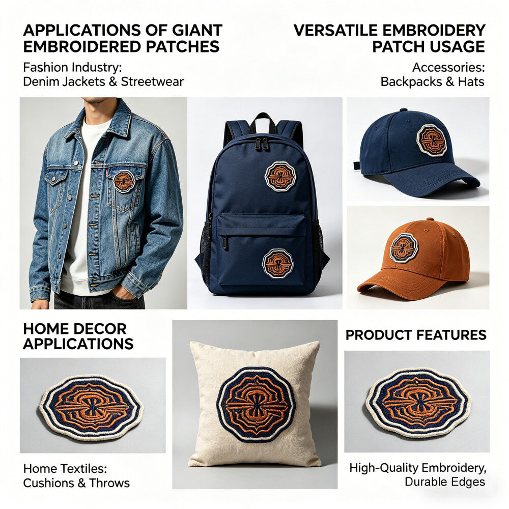 Große bestickte Patches – Übergroße individuelle Designs für Jacken und Banner