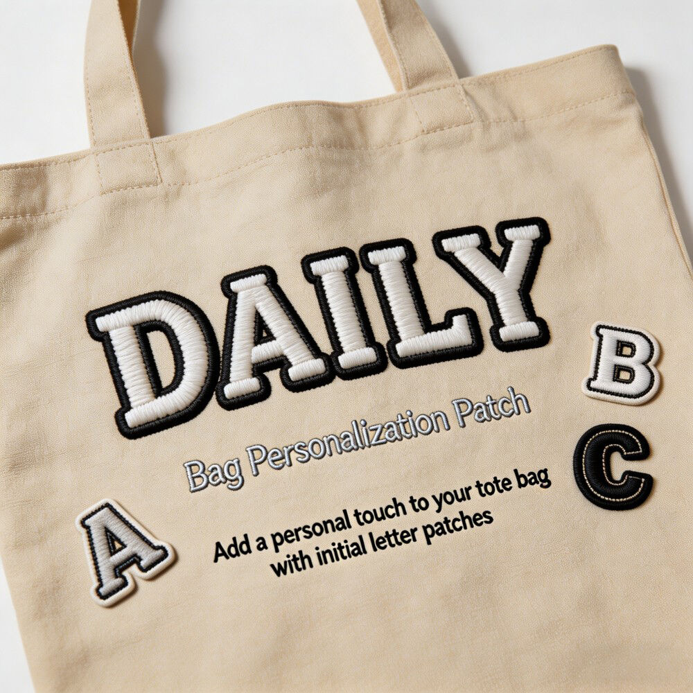 Individuell bestickte Buchstaben-Patches – 3D-Buchstaben für Bekleidung und Branding
