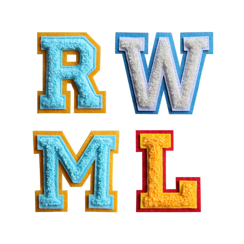 Chenille Greek Letters Sports Patches For Athletes – Collegiate-Style Chenille Embroidery By AWELLS For Team Pride