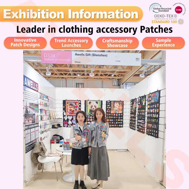 High-Quality Double-Sided Embroidered Keychains Aviation/Racing Brand Identity Woven Key Tags by AWELLS