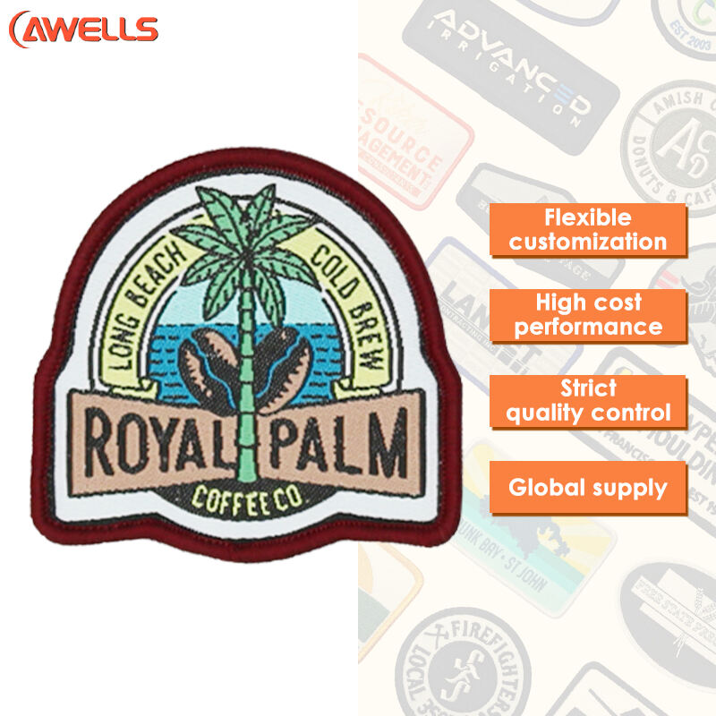 Premium Woven Band Patches For Denim Jackets And Bags AWELLS
