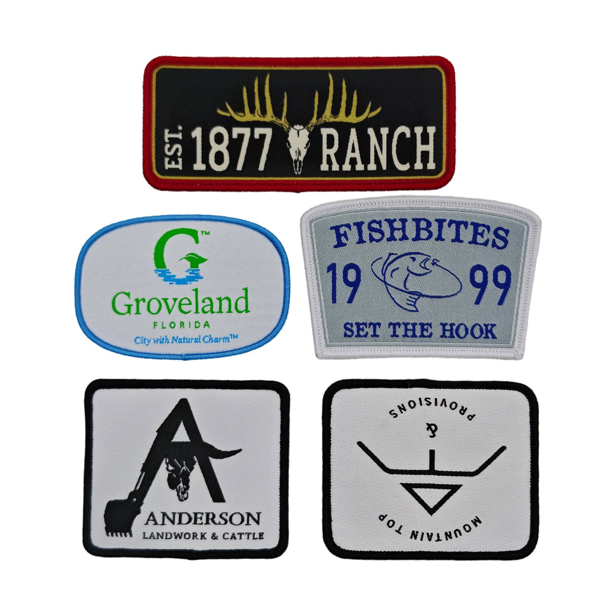 AWELLS High-Quality Multi-Style Woven Patches Ranch/Fishing/City/Outdoor Themed Badges for Clothing & Backpack Decoration