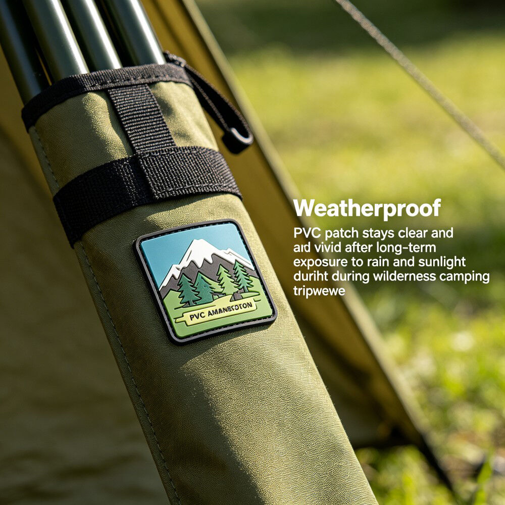 AWELLS:n ulkoilu- ja luontokäyttöön tarkoitettu PVC-koriste, säävarma pehmeä kumimerkki leiriytymis- ja retkeilyvarusteisiin