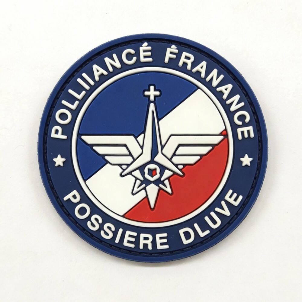 AWELLS Custom 3D PVC Patch with French National Colors for Military and Outdoor Use