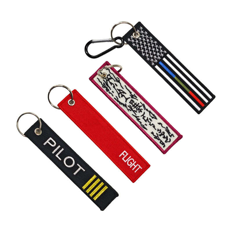 Custom Embroidery Keychain With Miniature Denim Jacket Design – Detailed Stitched Charm By AWELLS For Bag Decor & Key Rings