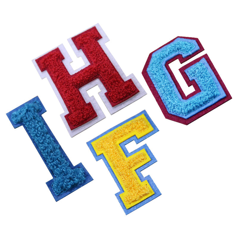 AWELLS Custom Chenille Letter Patches for Varsity Jackets and Apparel Personalization