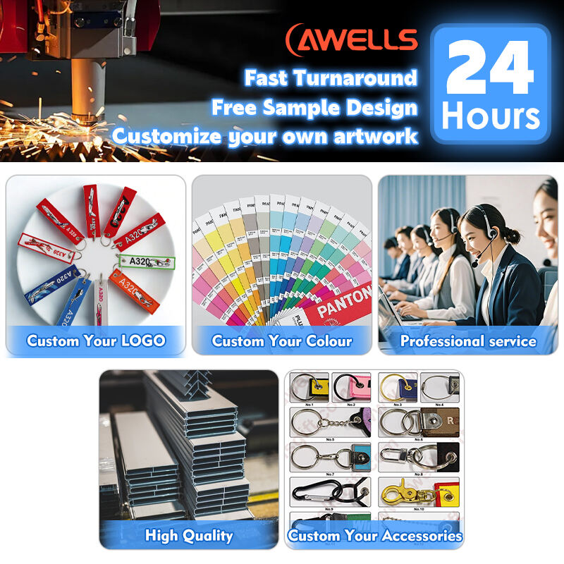 Custom Embroidery Keychain With Miniature Denim Jacket Design – Detailed Stitched Charm By AWELLS For Bag Decor & Key Rings