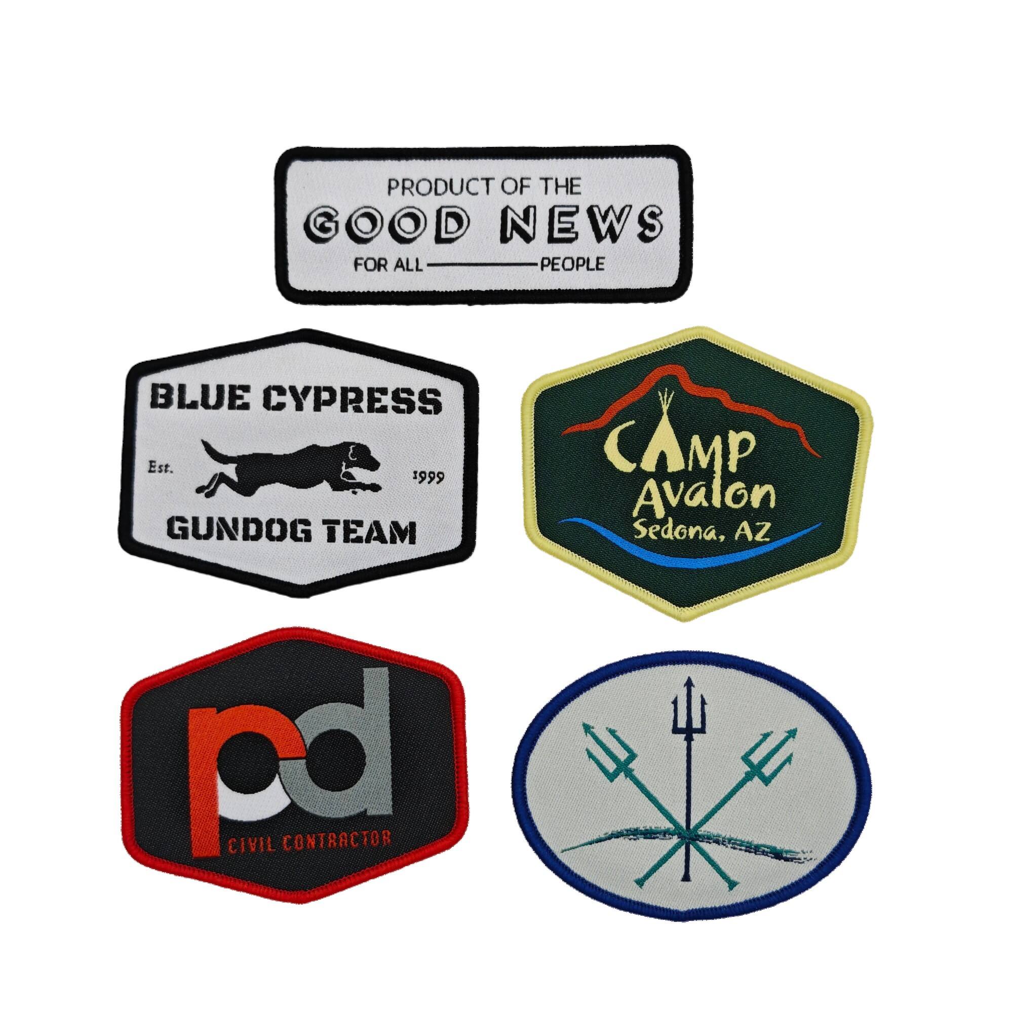 Custom Multi-Themed Woven Patches Outdoor Camping/Hunting/Charity/Engineering Style Badges for Clothing & Backpacks