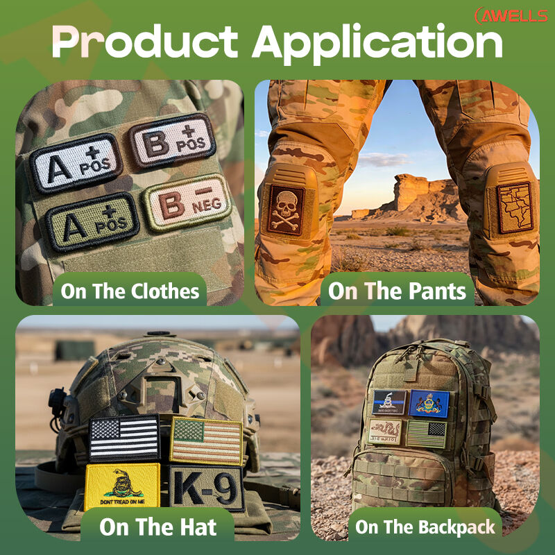 AWELLS Custom Woven Brand Patches for Sports Teams, Businesses and Lifestyle Gear